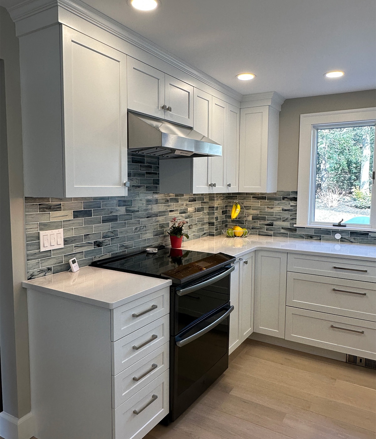 Blue and White Kitchen 1